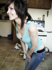 Petite Jill rides cock so